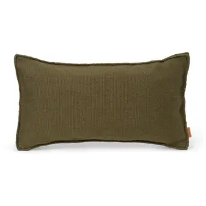 Coussin Desert - vert olive Ferm LIVING pas cher