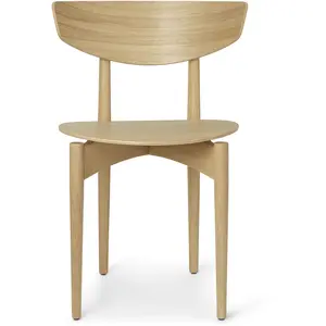 Comparateur de prix : Chaise Herman avec structure en bois - Chêne huilé blanc Ferm LIVING