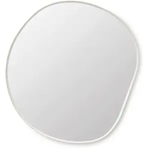 Comparateur de prix : ferm LIVING miroir mural Pond XL, laiton, Ø 94cm, verre, bois