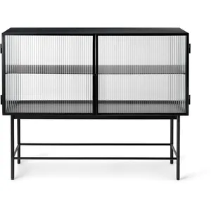 Comparateur de prix : Buffet en acier noir 110 x 90 x 40 cm Haze - Ferm Living