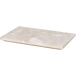 Plateau pour Plant Box en marbre - beige Ferm LIVING pas cher