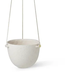 Pot de fleurs suspendu Speckle - off-white - grand Ferm LIVING pas cher