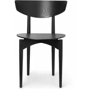 Comparateur de prix : Chaise en bois massif noir Herman - Ferm Living