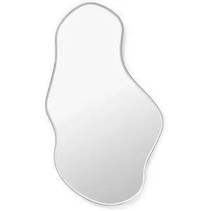 Comparateur de prix : ferm LIVING miroir mural Pond L, chrome, hauteur 110 cm, verre