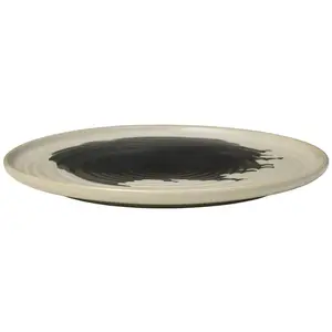 Ferm Living - Assiette Omhu - Blanc - Grès - Designer Trine Andersen pas cher
