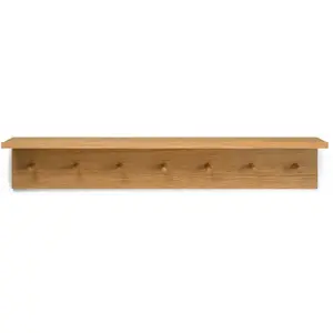 ferm LIVING Étagère Place Rack, 105 cm de long, crochets, bois