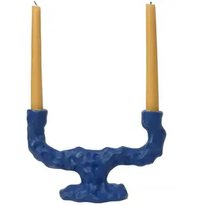 ferm LIVING Bougeoir Dito Double, bleu, céramiqueVendu parmade-in-design