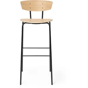 Chaise de bar en chène huilé blanc Herman - Ferm Living pas cher