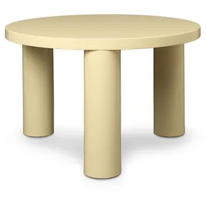 Table basse jaune pâle Post - Ferm Living pas cher