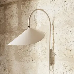 ferm LIVING Applique murale Arum Swivel, beige, 47 cm, connecteur pas cher