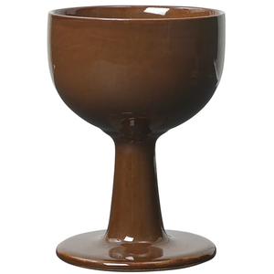 Ferm Living - Verre à vin Floccula - Marron - Grès - Designer Trine An... pas cher