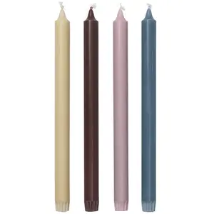 Ferm Living - Bougie longue Bougeoirs - Multicolore - Stéarine végétal... pas cher