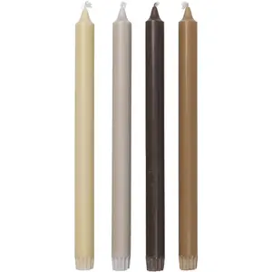 Ferm Living - Bougie longue Bougeoirs - Multicolore - Stéarine végétal... pas cher