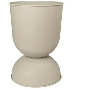 ferm LIVING Pot de fleurs Hourglass, beige, Ø 30 cm, réversibleVendu parsmallable