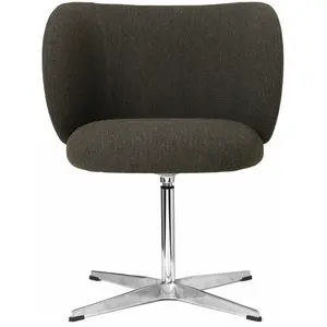 Chaise pivotante en tissu noir 69 x 69 cm Rico - Ferm LivingVendu parmade-in-design