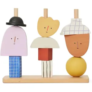 Ferm Living Kids - Personnages à empiler Multicolore taille unique
