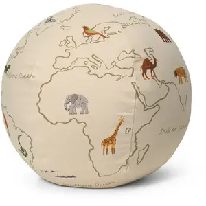 Ferm Living Kids - Pouf World Multicolore taille unique