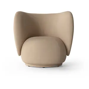 Fauteuil lounge sable brossé Rico - Ferm Living