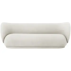 Ferm Living - Canapé 3 places Rico Crème taille unique