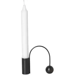 ferm LIVING Bougeoir Balance, noir, laiton, 9,5 cmVendu parmade-in-design