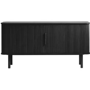 Meubles & Design Buffet en chêne 160x76cm noir pas cher