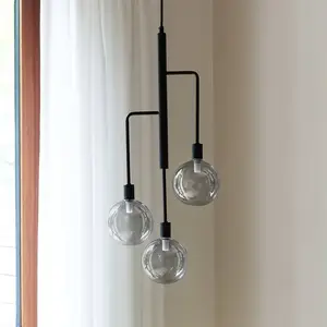 Dyberg Larsen Suspension Chester, gris fumé/noir pas cher