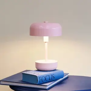 Comparateur de prix : Dyberg Larsen Lampe à poser LED rechargeable Haipot, rose, intensité