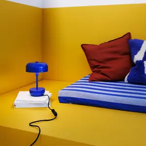 Dyberg Larsen Haipot lampe à poser, IP20, bleu pas cher