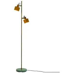 Dyberg Larsen Ocean lampadaire curry/laiton/turqu.