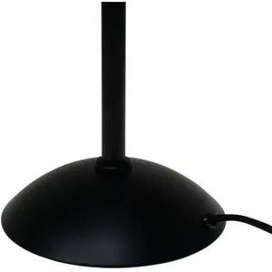 Dyberg Larsen Lampe à poser en verre et métal noir mat, h 52 cm d 14 cm - riflet pas cher