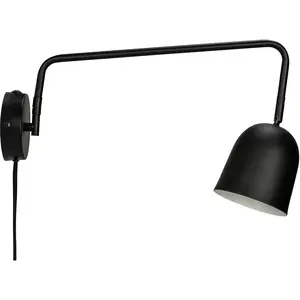 Comparateur de prix : Dyberg Larsen applique murale Manchester, noir, saillie 45 cm