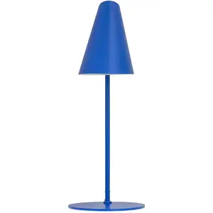 Dyberg Larsen Cale lampe à poser, bleu foncé pas cher