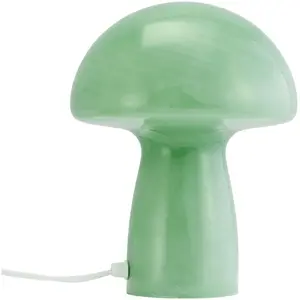 Comparateur de prix : Dyberg Larsen lampe de table Mushroom, vert, hauteur 23 cm, verre