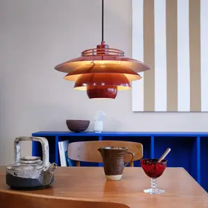 Dyberg Larsen Ejka suspension en métal rouge foncé pas cher