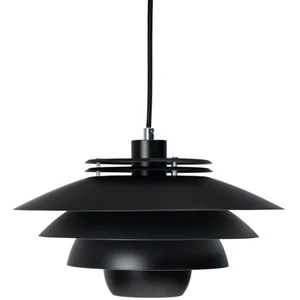 Dyberg Larsen Suspension en métal noir mat, h 20 cm d 38 cm - ejka