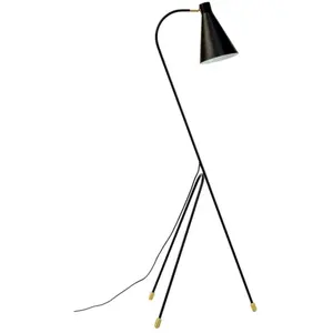 Dyberg Larsen lampadaire Miles, noir, hauteur 154,5 cm pas cher