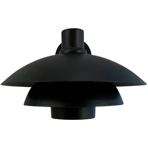 Dyberg Larsen applique d'extérieur Morph, Ø 30 cm, noir, métalVendu parluminaire