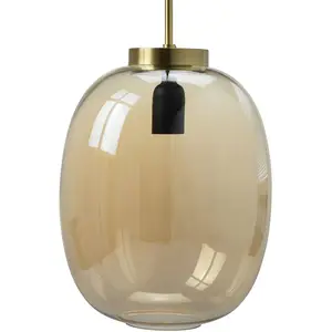 Comparateur de prix : Dyberg Larsen DL39 suspension Ø 25 cm ambre/laiton