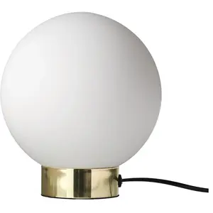 Lampe de table en métal blanc et or 22,5 x 20 cm Barcelona - Dyberg Larsen