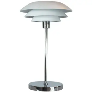 Comparateur de prix : Dyberg Larsen DL31 lampe à poser métal blanc