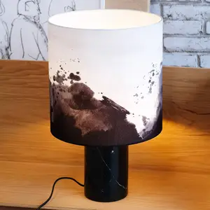 Comparateur de prix : Dyberg Larsen Molly lampe à poser avec pied en marbre