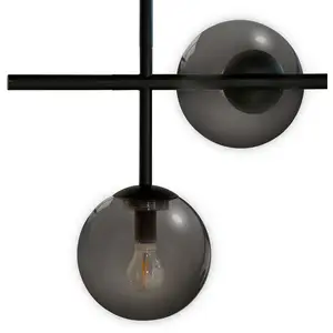 Comparateur de prix : Dyberg Larsen Como suspension, à 5 lampes, noire