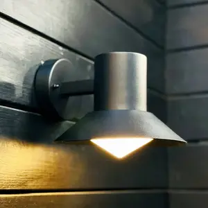Dyberg Larsen Applique d'extérieur Venice, noir, Ø 20 cmVendu parluminaire