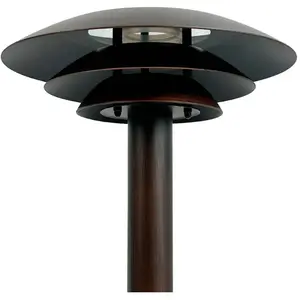 Bornes lumineuses Dyberg Larsen DL25, couleur cuivre, IP44, acier inox...Vendu parluminaire