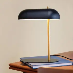 Dyberg Larsen lampe de table Arch, noir/laiton, métalVendu parkaufland