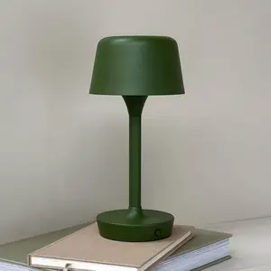 Dyberg Larsen Lampe à poser LED rechargeable Flow, vert, hauteur 25 cm pas cher