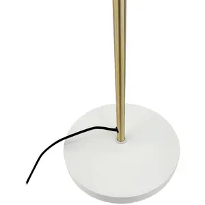 Comparateur de prix : Dyberg Larsen lampadaire Sleep, blanc mastic, hauteur 165 cm, acier
