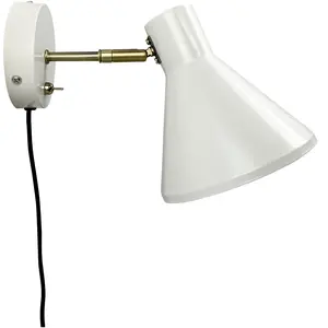 Comparateur de prix : Dyberg Larsen applique murale Sleep, blanc mastic, Ø 15 cm, acier