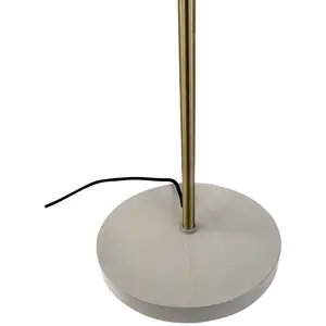 Comparateur de prix : Dyberg Larsen Lampadaire Sleep, marron, hauteur 165 cm, acier