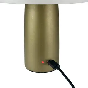 Lampe à poser en métal vert, h 16,5 cm d 15 cm - porter pas cher